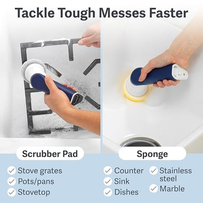 Casabella Power Spin Handheld Scrubber - style: Handheld