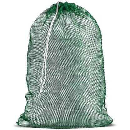 Handy Laundry Mesh XL Laundry Bags - Durable, Machine Washable with Secure Drawstring Closure - Perfect for College Dorms, Laundromats, Apartments (Green, Large 24" x 36") | XL 24x36 Mesh Laundry Bag, Secure Drawstring, Heavy Duty, Machine Washable, for D