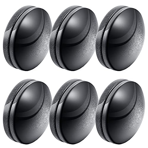 Jetec 12 Pcs/6 Sets Magnetic Curtain Weights No Sew Shower Curtain Magnets Black Plastic Shower Curtains Liner Clips for Light Curtains Tablecloth Liner - color: Black
