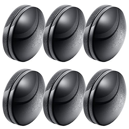 Jetec 12 Pcs/6 Sets Magnetic Curtain Weights No Sew Shower Curtain Magnets Black Plastic Shower Curtains Liner Clips for Light Curtains Tablecloth Liner - color: Black