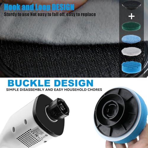 Brush Heads Set, 5 Pack 4 inches Cordless Electric Spin Scrubber Replaceable Brush Heads for Household Cleaning Brushes/Bathroom/Floor/Tile/Car - style: 5 PACK