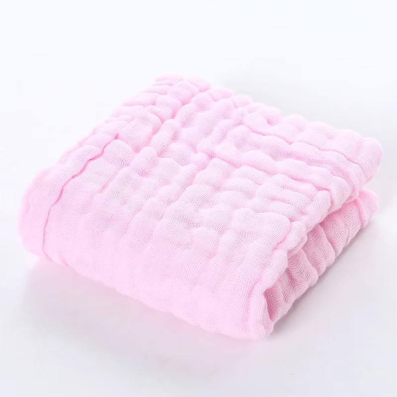 Muslin Baby Washcloths – 6 Pack Organic Cotton Face Towels for Newborns – Ultra-Soft, Reusable & Absorbent – Gentle on Sensitive Skin – Unisex Baby Gift Set