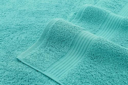American Veteran Towel 100% Cotton Turkish 6 Piece Towel Set, Luxury Bath Towels Set of 6 for Bathroom Essentials, 2 Bath Towels 2 Hand Towels 2 Washcloths, Turquoise Blue - color: Turquoise Blue, size: XL 6PC