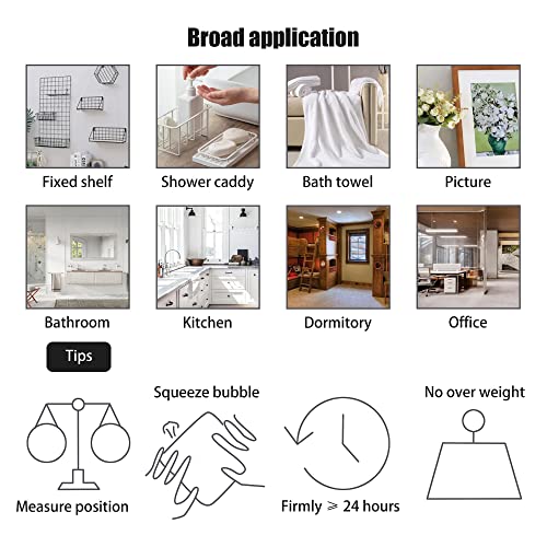 Adhesive Corner Shower Caddy Hook,Multipurpose Iron Shelf Holder;Bathroom Basket Support;Wall Sticker,Kitchen Storage Rack Hanger,No Drilling/Strong Bearing Capacity/Transparent(8pcs+4pcs)