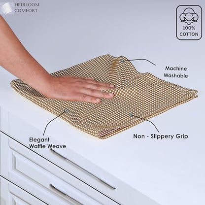 12 Pack Dual Waffle Weave Dish Cloth, 100% Cotton, 12"x12", Super Absorbent, Quick Dry Dishcloth Set, Soft for Cleaning, Drying Dishes, Multi Use, Durable Hand Dish Rag, Brown - color: Brown