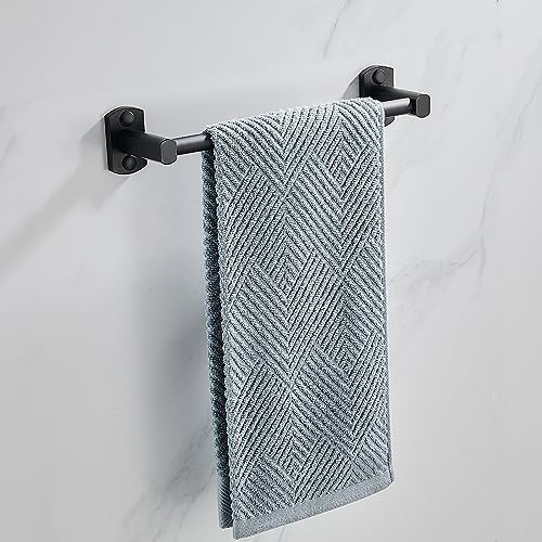 Black Towel Bar, Hand Towel Rack for Bathroom Wall Mounted Towel Hanger, Kitchen Bath Towel Holder, Toilet Towel Rod,12 Inch - size: 12 Inch Single Bar