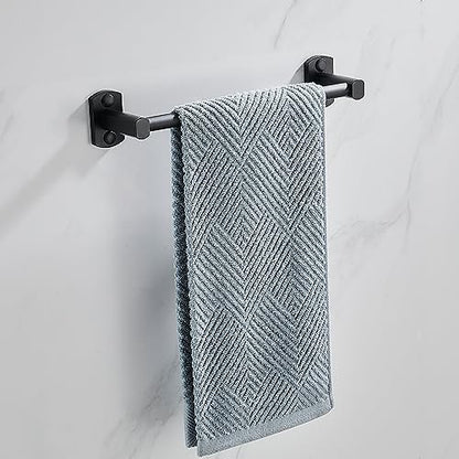 Black Towel Bar, Hand Towel Rack for Bathroom Wall Mounted Towel Hanger, Kitchen Bath Towel Holder, Toilet Towel Rod,12 Inch - size: 12 Inch Single Bar
