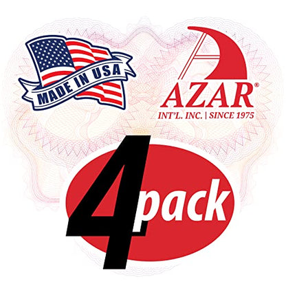 Azar Displays 250045 Clear Plastic Wall Mount File Holder with Magnets, Legal(Magnetic), 4-Pack - color: CLEAR, style: Magnetic