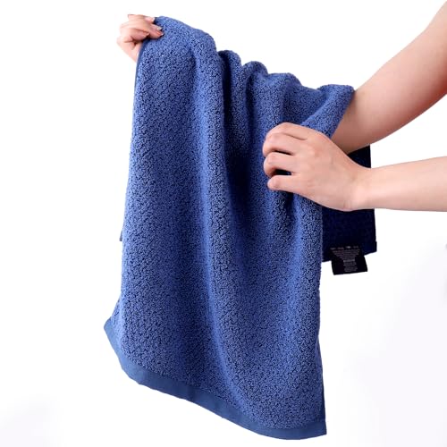 Everplush 4-Piece Premium Hand Towel Sets: Super-Soft, Highly Absorbent & Quick Drying Bathroom Towels – Versatile for Hotel, Bathroom, Shower, Spa, 16x30 Inches(Navy, 16" x 30") - color: Navy