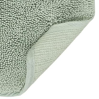Mohawk Home Classic Cotton Ii Seaglass 1' 9" x 2' 10" Bath Mat - color: Sage Green, size: 1'9" x 2'10" (Rectangular)
