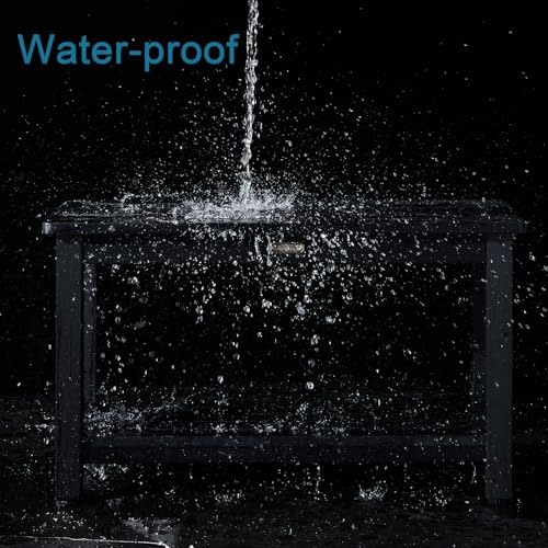 KaimuBench 30'' Waterproof Shower Stool, Poly Lumber Shower Bench Seat for Shaving Legs, HDPS Plastic Bath Chair Seat, Non-Slip & No Maintenance, Black, Weight Capacity 700LBS (30 x 13 Inches) - color: Black, size: XL Size(30*13*18'')