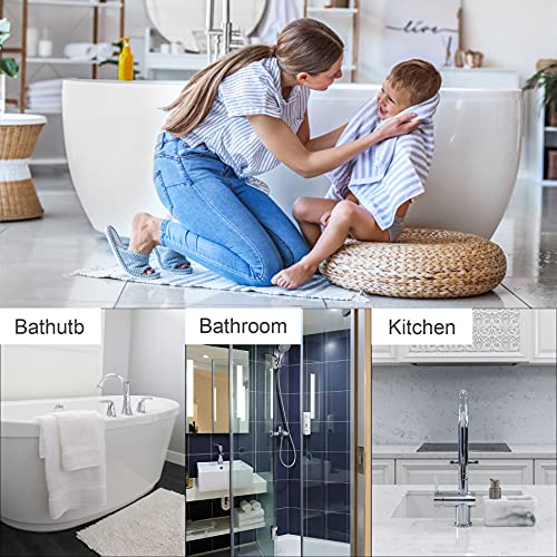2 Pieces Shower Drain Hair Catcher Bathtub Stopper Home Drain Protectors Drain Cover with Sucker Water Trap Sink Cover for Bathroom Bathtub and Kitchen (White,White) - color: White,white