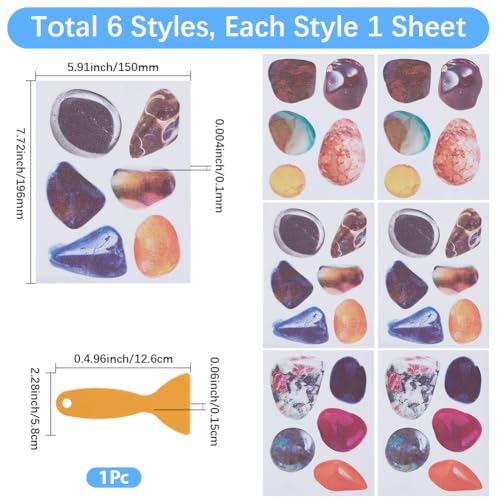 3 Pages Non Slip Bathtub Stickers Bulk Sea Shell Bath Tub Non Slip Stickers with Scraper Plastic Adhesive Ocean Animal Conch Slippery Floor Decal for Shower and Bath Tub Home Decorations - style: Marine Animal 2