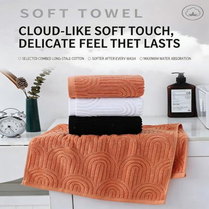 Waffles Weave Bath Towel 40X70Cm High Absorbency for Gym Hotel and Home Use in 4 Color Rapiddry Hand Towel - color: White