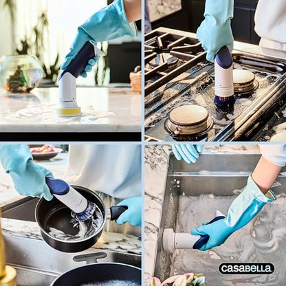 Casabella Power Spin Handheld Scrubber - style: Handheld