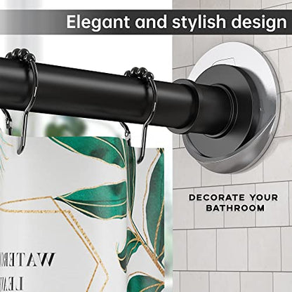 Shower Curtain Rod Holder 3M Adhesive | Heat Resistant | Waterproof | Max Load 60 lbs Shower Rod Retainer for Wall, 2 Pack, Chrome (Rod Not Included) - color: Chrome