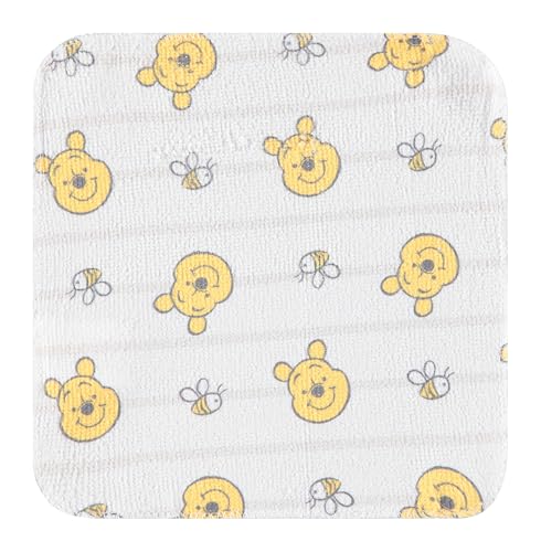 Disney Baby Washcloths 12 Pack – Ultra Soft Baby Wash Cloths, Lilo & Stitch (Stitch & Angel), Winnie the Pooh & Mickey Mouse, Absorbent Newborn Bath Essentials - color: Winnie the Pooh II