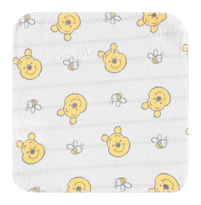 Disney Baby Washcloths 12 Pack – Ultra Soft Baby Wash Cloths, Lilo & Stitch (Stitch & Angel), Winnie the Pooh & Mickey Mouse, Absorbent Newborn Bath Essentials - color: Winnie the Pooh II