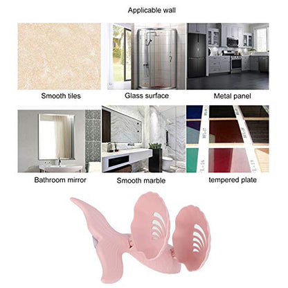 BORDSTRACT Self Draining Soap Dish Holder, Double Layer Wall Mounted Sponge Rack for Bathroom Kitchen Sink Organization with Adhesive Installation