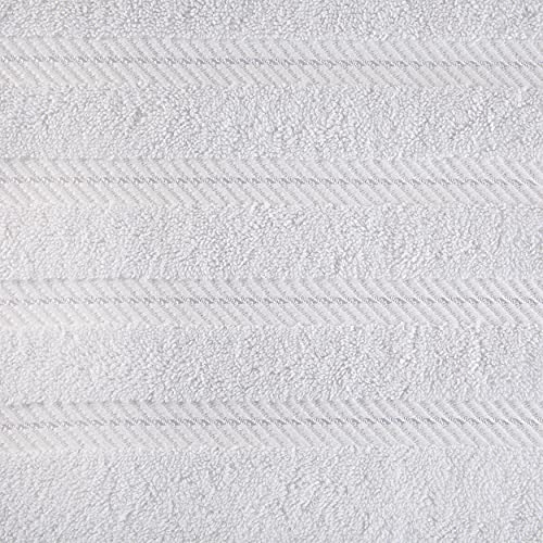 American Soft Linen 100% Carde Cotton 6 Piece Towel Set, 590 GSM Heavy Weight Soft Absorbent Turkish Towels for Bathroom, Snow White - color: Snow White