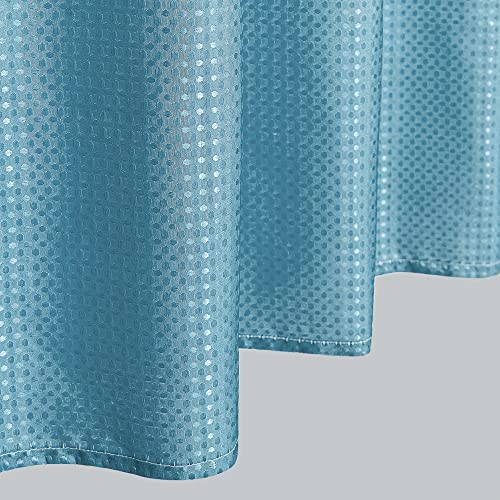 Mrs.Naturall Slate Grey Blue Shower Curtains for Bathroom,Bath Small Stall Shower Curtain Liner with Hooks Sets,36 x 72In,Pale Blue - color: Blue Grey, size: 36"W x 72"L (Pack of 1)