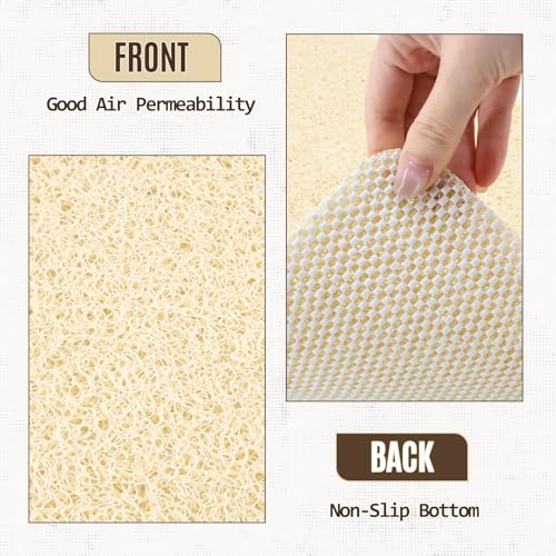 32 * 24in Shower Mat Bathtub Mat Non Slip | Bathmats Non Slip, Quick Drying Foot Scrubber Loofah Mats for Inside Shower, Tub, Bathroom, Home, Beige - color: Beige, size: 32" x 24" (Rectangular)