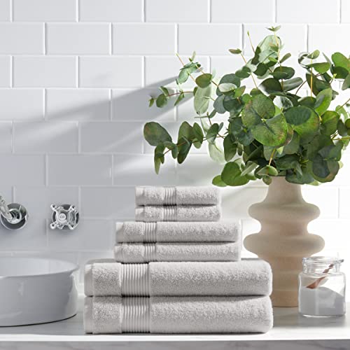 Arkwright Bath Washcloths 12 Pack - Super Soft 100% Cotton, 600 GSM Quick Dry & Absorbent, Luxury Face & Body Wash Cloth Towels for Hotels, Spa, and Vacation Rentals, Titanium Grey - color: Titanium Grey