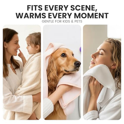 AGLUCKY Foldable Towel Warmer, 35L Large Capacity PTC Heater | Aromatherapy & Heat/Delay Timer, Fits Up to Three Oversized 45"x70" Towels, ETL Certified Towel Dry for Home Spa