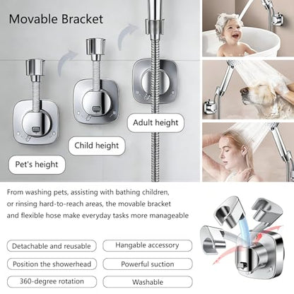 Filtered Shower Head with Handheld, High Pressure 6-Mode Water Softener for Hard Water, 12 Replacement Filters, 75" Anti-Burst Extra Long Hose & Adjustable Bracket for Healthier Skin and Hair