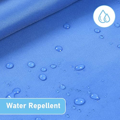 OTraki 72x84 inch Heavy Duty Bathroom Shower Curtain with 12 Hooks, Blue | Thick Shower Curtains Set Waterproof Machine Washable Polyester Cloth Shower Curtains Liner for Bath Bathtub - color: Blue, size: 72"W x 84"L (Pack of 1)
