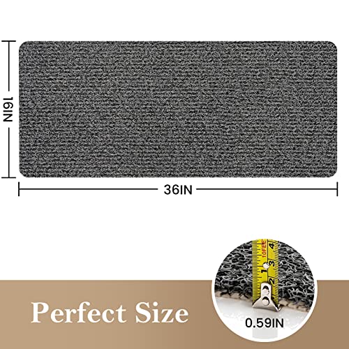 SoftDuo Shower Mat Bathtub Mat Non-Slip Soft Tub Mat | 36x16 inch,PVC Loofah Bath Mat with Drain for Tub and Bathroom,Quick Drying,Black - color: Black, size: 36" x 16" (Rectangular)