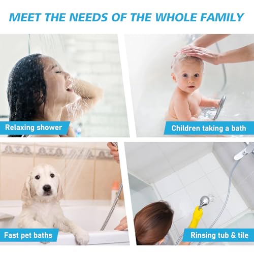 Shower Head Combo Matte Black and Rose Gold, 8 Inch Rain Shower Head with Handheld 5 Spray Modes High Pressure Rainfall Shower Heads System, 15 Inch Shower Adjustable Extension Arm - color: Matte Black+Rose Gold, style: 8 Inch with Handheld Sprayer