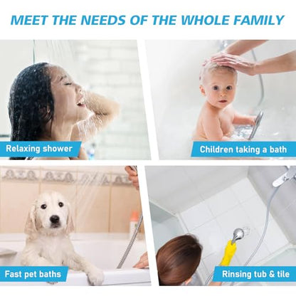 Shower Head Combo Matte Black and Rose Gold, 8 Inch Rain Shower Head with Handheld 5 Spray Modes High Pressure Rainfall Shower Heads System, 15 Inch Shower Adjustable Extension Arm - color: Matte Black+Rose Gold, style: 8 Inch with Handheld Sprayer