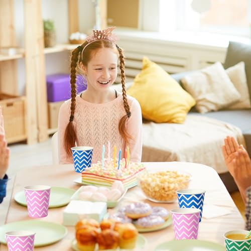 [300Pack] Paper Cups, 3oz Disposable Bathroom Cups, Mouthwash Cup, Cold Disposable Drinking Cup for Party, Picnic, BBQ, Travel, and Event (Strip) - color: Strip