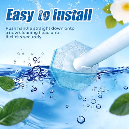 64 Pack Toilet Wand Refills for Clorox,5X Cleaning Power,Fresh Fragrance,Extra Thick,Compatible with Most Toilet Cleaning Wands