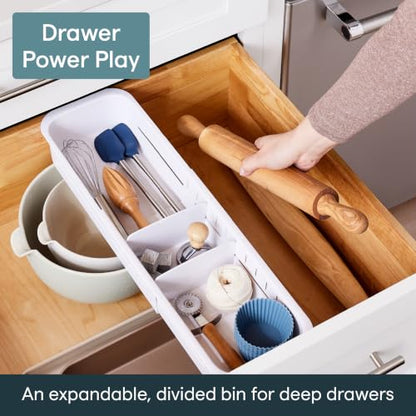 YouCopia DrawerFit Sliding Drawer Sorter, Adjustable Drawer Organizer - style: Sorter