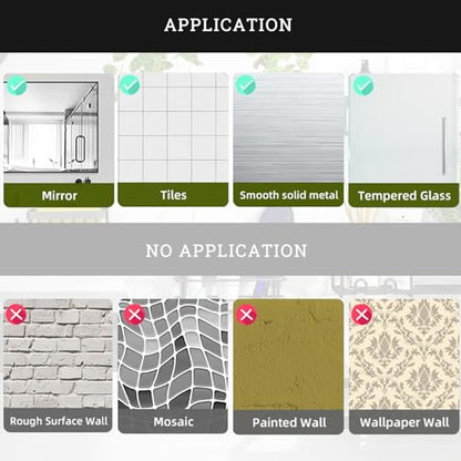 15 Pack Shower Caddy Adhesive Replacement,Strong Bathroom Shelf Hooks, Waterproof Shower Adhesive Strips, No Drilling Sticky Pads for Storage Corner Shelves and Kitchen Racks, Soap Holder