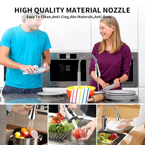 12 Pull Down Kitchen Faucet Head Adapter Kit, Includes 12 Thread Size Connectors, Faucet Hose Adapter Set, ABS Material, Faucet Nozzle Not Included - color: Adapter-Chrome