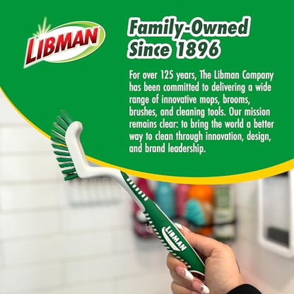Libman Scrub Brush Kit | Cleaning Brush | Tile & Grout Brush | Small Scrub Brush | Power Scrub Brush | Carpet Brush | Bathroom Scrubber | Boot Scrubber | 3 Different Brushes Included - style: Scrub Brush Kit