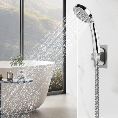 2-Pack MAYYAYA Shower Head Holder, Adhesive Wall Mount, Grey | Heavy Duty Wall Mounted Shower Head Shelf Bracket, ABS Stick-on Wall Bracket with Strong Adhesive for Handheld Shower Heads - color: Gray