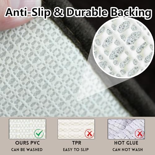 Bathroom Rugs Chenille, Extra Thick and Absorbent, Non-Slip, Machine Washable, Dry Quckily, Soft Cozy Plush, Used Under Shower Bathtub and Sink, Bath Mat Sets Coffee - color: Coffee, size: 20 x 32 inch + 20 x 20 inch (U-Shape)