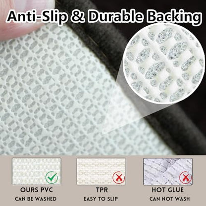 Bathroom Rugs Chenille, Extra Thick and Absorbent, Non-Slip, Machine Washable, Dry Quckily, Soft Cozy Plush, Used Under Shower Bathtub and Sink, Bath Mat Sets Coffee - color: Coffee, size: 20 x 32 inch + 20 x 20 inch (U-Shape)