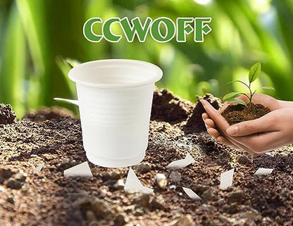 300PCS 3 OZ Bathroom Cups 100% Compostable Biodegradable Eco Friendly Cups Small Cups Disposable Mini Mouthwash Cups for Bath Rinse Cup Shot Disposable Cups for Drinking Washing Cups - size: ECO(300 pack)
