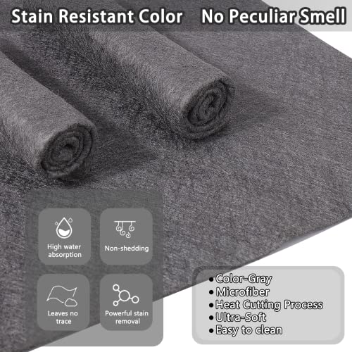 Thickened Magic Cleaning Cloth,Lint Free,11.8 * 11.8in,8 Pcs | Reusable Microfiber Cleaning Rag for Windows,Stainless Steel,Kitchen,Mirror,Glass,Car,Magic Cleaner Towel,Gray - color: Gray