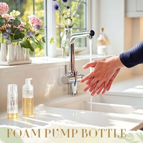 Havawish 12 Pcs 3.4 Oz/ 100 ml Foaming Soap Dispenser Foaming Pump Bottle Plastic Travel Hand Portable Container for Liquid Shampoo, Lash Cleanser - size: 3.4 Oz/ 100 ml