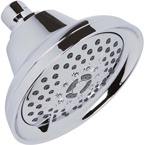 Massage Shower Head With Mist - 1.8 GPM - Polished Chrome | High Pressure Boosting, 6 Function Adjustable Massaging Rainfall Showerhead For Low Flow Baths With Water Saving Nozzles - color: Polished Chrome, size: 1.8 GPM