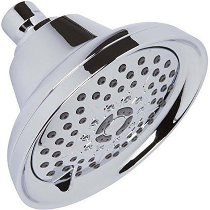 Massage Shower Head With Mist - 1.8 GPM - Polished Chrome | High Pressure Boosting, 6 Function Adjustable Massaging Rainfall Showerhead For Low Flow Baths With Water Saving Nozzles - color: Polished Chrome, size: 1.8 GPM