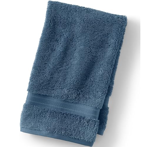 Lands' End Supima Cotton 6 Piece Bath Towel Set Hand Towel, 1 Piece Bering Sea Blue - color: Bering Sea Blue, size: Hand Towel, 1 Piece