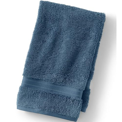 Lands' End Supima Cotton 6 Piece Bath Towel Set Hand Towel, 1 Piece Bering Sea Blue - color: Bering Sea Blue, size: Hand Towel, 1 Piece
