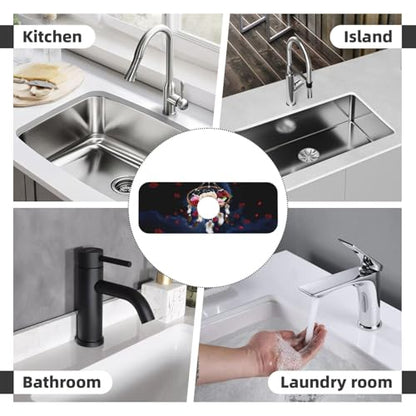 Dreamcatcher Rose Flowers Kitchen sink faucet pad, strong water absorption, anti slip, easy to clean, very suitable for splash and drip prevention, suitable for kitchens and bathrooms - color: Dreamcatcher Rose Flowers